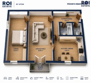 Prostorný byt 2+1 s balkonem a parkovacím stáním v Nupakách – klidné bydlení s Prahou na dosah
