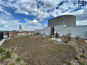 Pronájem bytu 1+kk, 20m², moderní byt v centru s přístupem na terasu, ul. Křenová, Brno – Trnitá