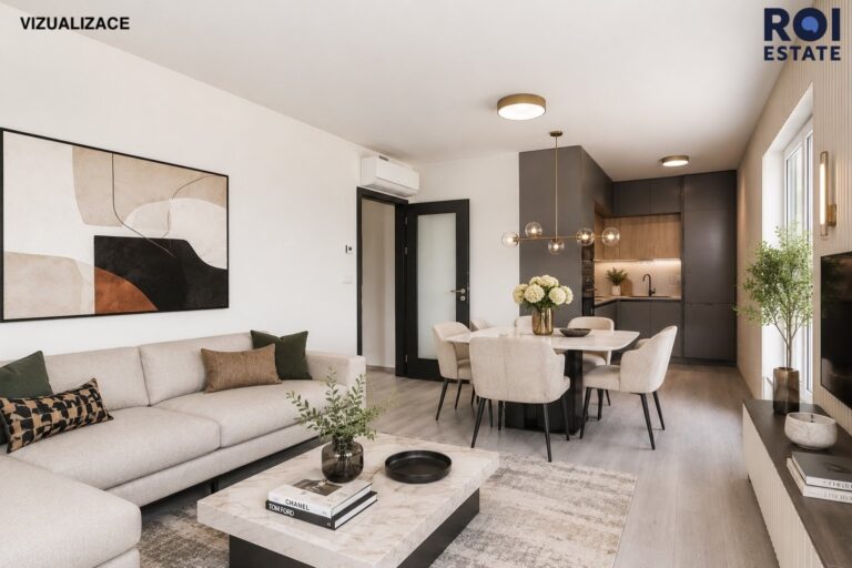 Pronájem bytu 2+kk 54 m², balkon, sklep a garážové stání, Praha – Hloubětín