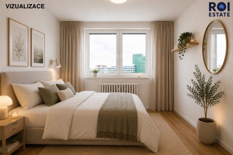 Pronájem bytu 2+kk 44 m² s balkónem, Praha – Kobylisy