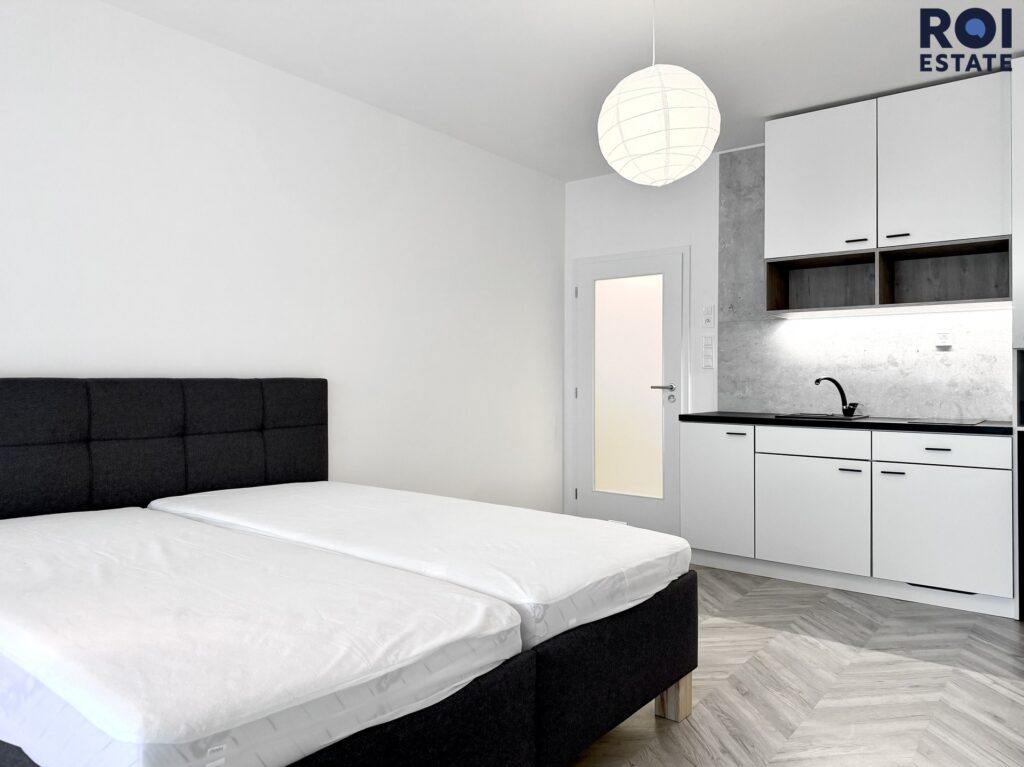 Pronájem nového bytu 1+kk 38 m², s velkým balkonem a možností parkování ,Brno – Zábrdovice