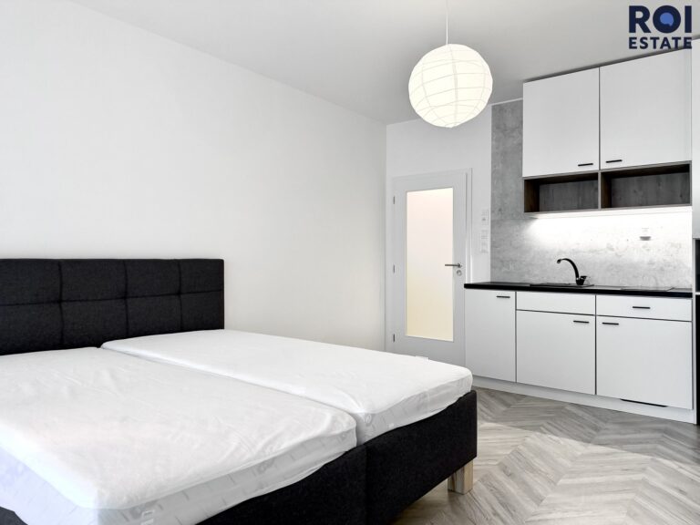 Pronájem nového bytu 1+kk 38 m², s velkým balkonem a možností parkování ,Brno – Zábrdovice