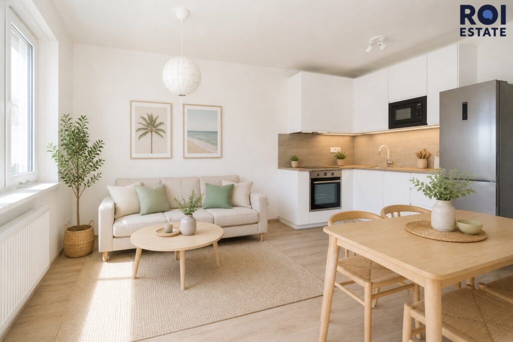 Světlý byt 2+kk (41 m²) v oblíbených Hlubočepech – volný ihned