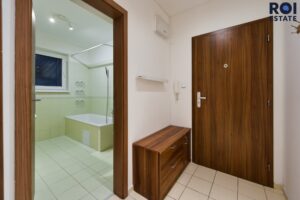 Pronájem pěkného jednoduchého bytu 1+kk 25 m² s parkováním , Slavkov u Brna, Zelnice