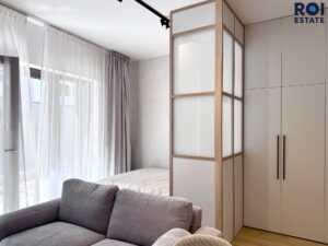 Pronájem krásného ateliéru 1+kk 33 m² + 2 m2 sklep + 16m2 teráska/zahrádka, Brno – Zábrdovice
