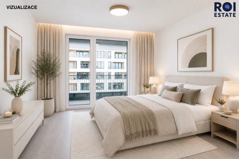 Pronájem bytu 2+kk 54 m², balkon, sklep a garážové stání, Praha – Hloubětín
