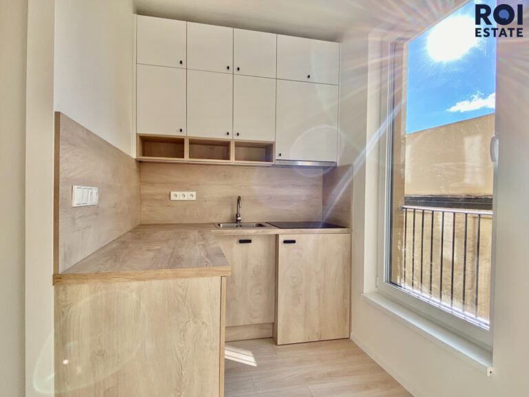 Pronájem, Byt 1+kk, 28 m² se sdílenou střešní terasou – Poděbradská, Praha- Vysočany