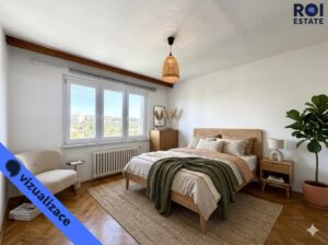 Pronájem velmi světlého a prostorného bytu 3+1 s balkonem a sklepem 77 m², Brno – Černá Pole