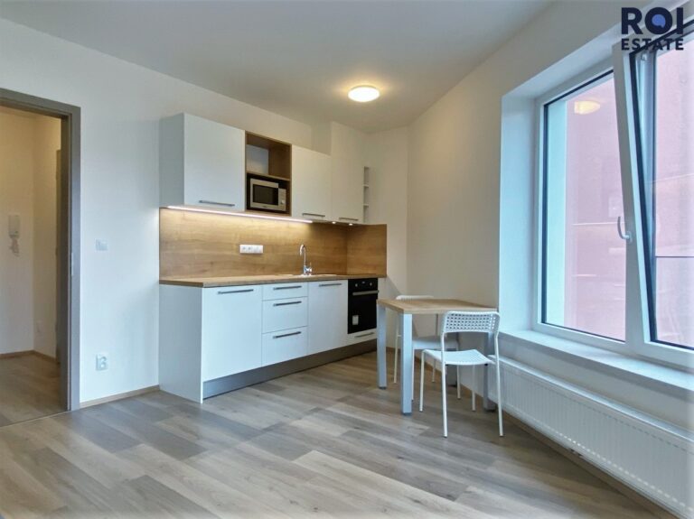 Pronájem, Byt 1+kk s balkonem, 28 m² – Spolková, Brno – střed – Zábrdovice
