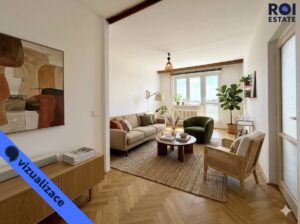 Pronájem velmi světlého a prostorného bytu 3+1 s balkonem a sklepem 77 m², Brno – Černá Pole