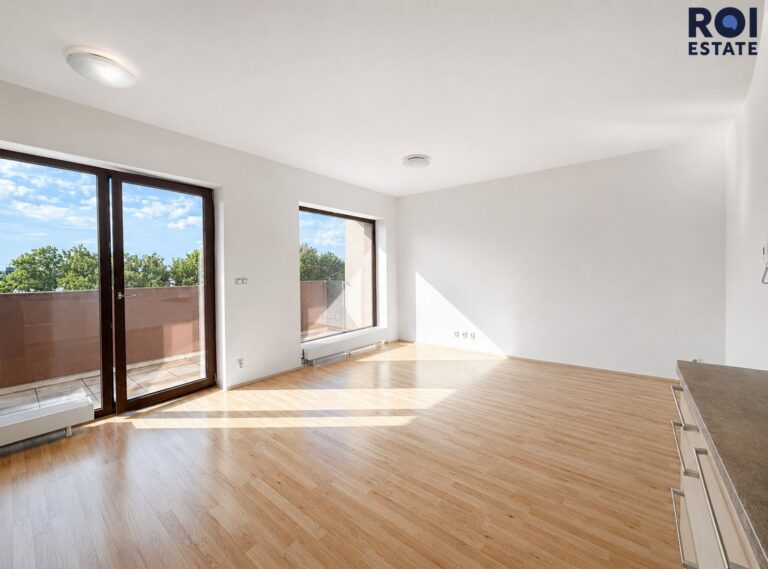 Pronájem moderního bytu 1+kk 42m², terasa i sklep, Kigginsova Brno-Slatina
