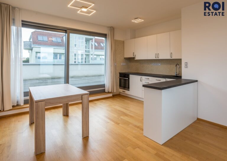 Pronájem bytu 2+kk, 49 m² s terasou 50 m², balkonem, sklepem a garážovým stáním, Praha – Žižkov