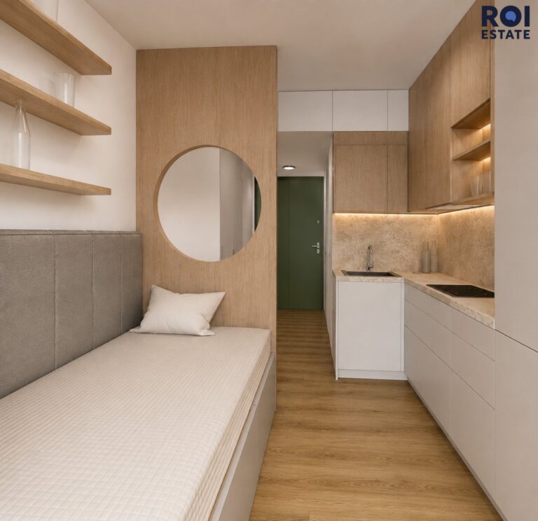 Prodej bytu 1+kk 18,4 m² + 3,72m² balkón, Brno – Žabovřesky