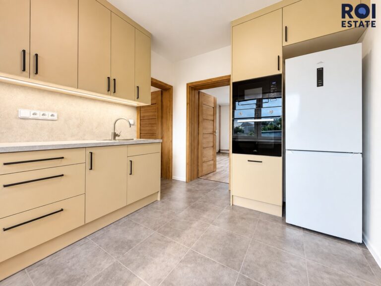 Pronájem bytu 2+1 s lodžií v novostavbě 54 m², parkovací stání, klimatizace, zahrádka, sklep – Nová Ves