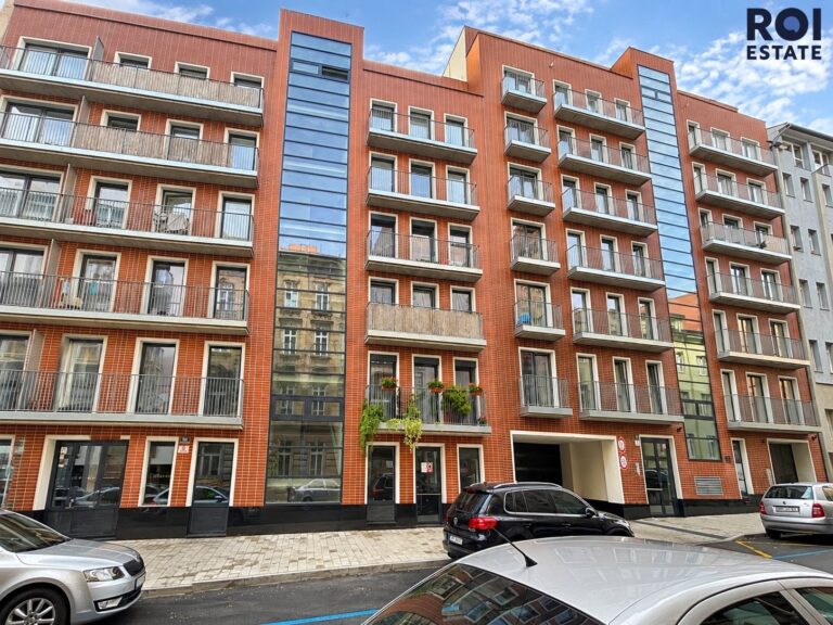 Pronájem nového, moderního bytu 1+kk, 31m² s balkonem, Spolková, Brno – Zábrdovice