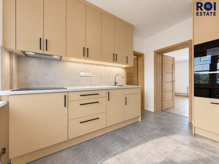 Pronájem bytu 2+1 s lodžií v novostavbě 54 m², parkovací stání, klimatizace, zahrádka, sklep – Nová Ves