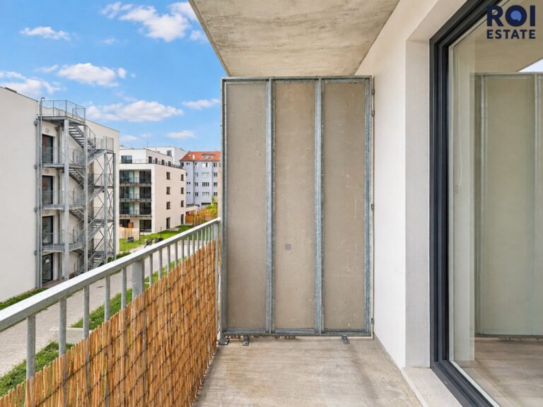 Pronájem nového, moderního bytu 1+kk, 31m² s balkonem, Spolková, Brno – Zábrdovice