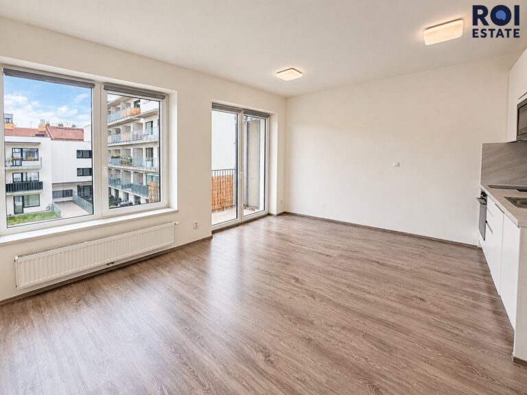 Pronájem nového, moderního bytu 1+kk, 31m² s balkonem, Spolková, Brno – Zábrdovice