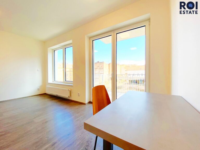 Pronájem nového, moderního bytu 1+kk, 31m² s balkonem, Spolková, Brno – Zábrdovice