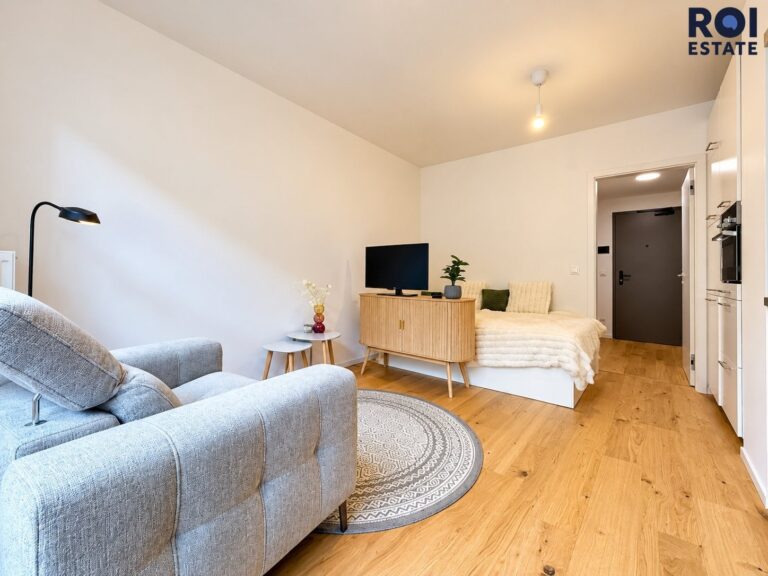Stylový ateliér 1+kk 23 m² se sklepem v prémiovém projektu Pekárenský dvůr, Brno – Zábrdovice